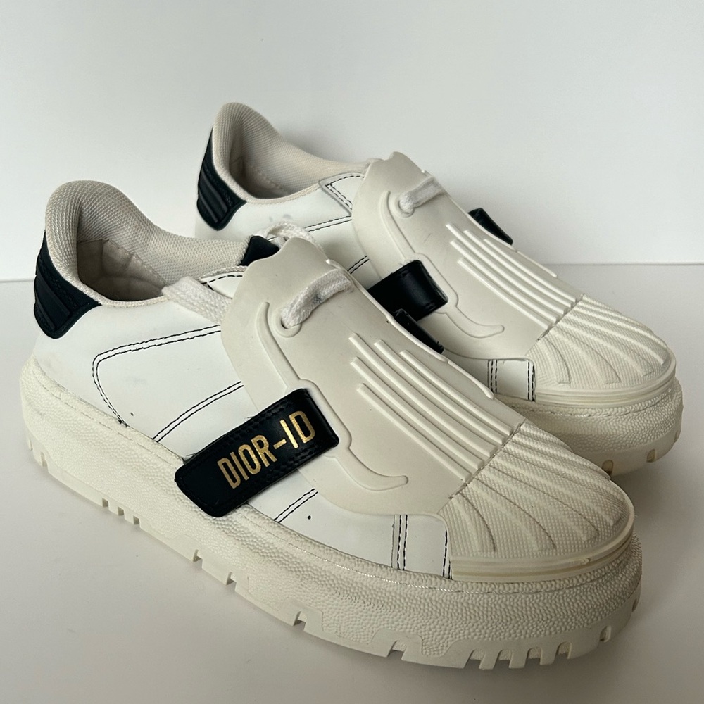 Dior ID white leather sneakers